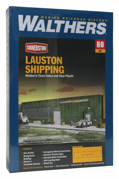 Walthers Cornerstone 933-3191 HO Lauston Shipping Background Building Kit
