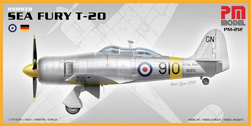 PM Model 212 1:72 Hawker Sea Fury T-20