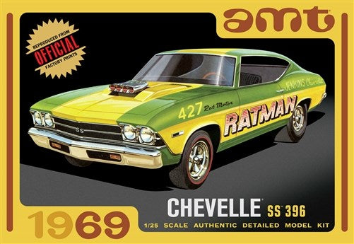 AMT 1138 1:25 1969 Chevrolet 'Ratman' Chevelle SS 396 Hardtop (2 'n 1) Kit
