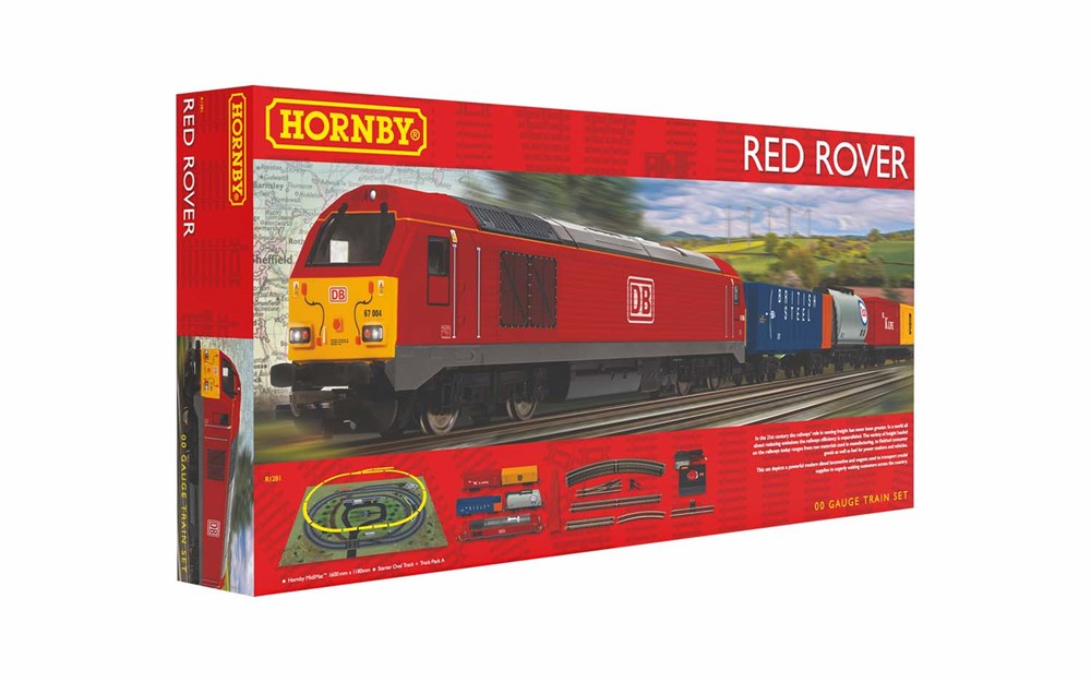Hornby R1281 OO Red Rover Train Set