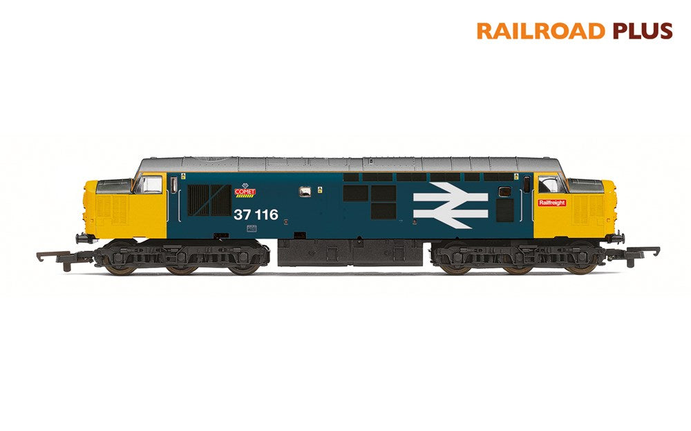Hornby R30185 OO RailRoad Plus BR Class 37 Co-Co 37116 'Comet'- Era 8