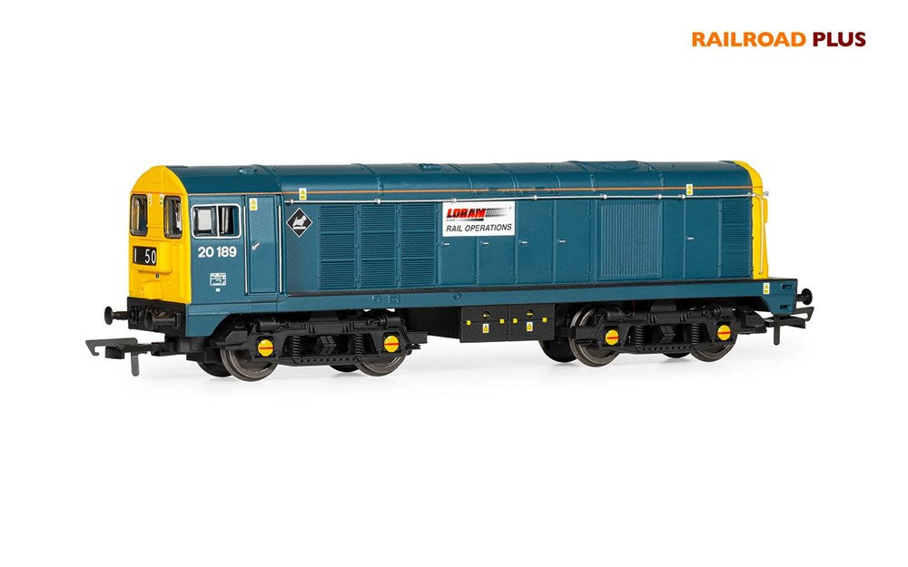 Hornby R30318 OO RailRoad Plus Loram Rail, Class 20, Bo-Bo, 20189 - Era 11