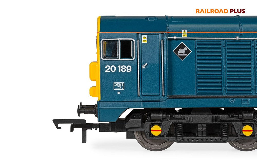 Hornby R30318 OO RailRoad Plus Loram Rail, Class 20, Bo-Bo, 20189 - Era 11