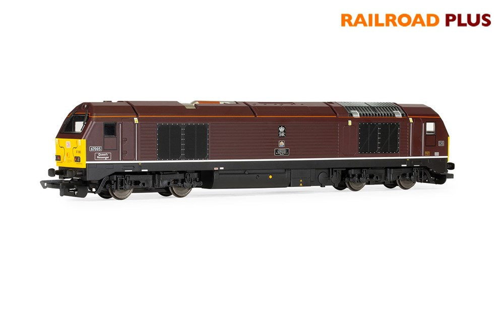 Hornby HOR R30323 OO RailRoad Plus DB, Class 67, Bo-Bo, 67005 'Queen's Messenger' - Era 10