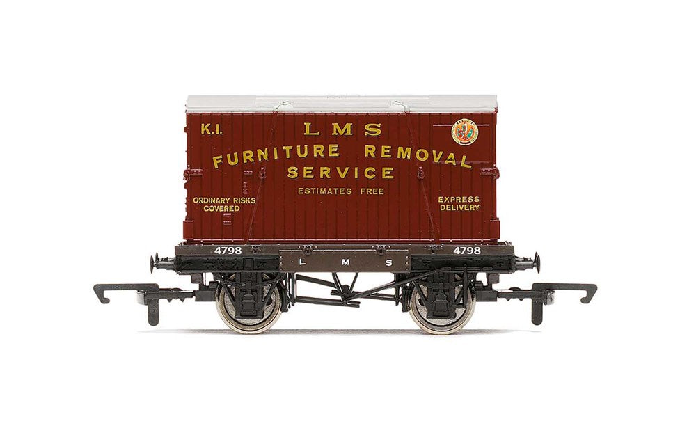 Hornby R60072 OO LMS Conflat A Furniture Removal - Era 3