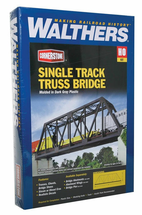 Walthers Cornerstone 933-3185 HO Single-Track Truss Bridge Kit
