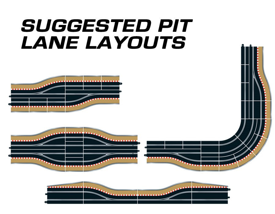 Scalextric C7015 Pit Lane Track Right Hand - Includes Sensor