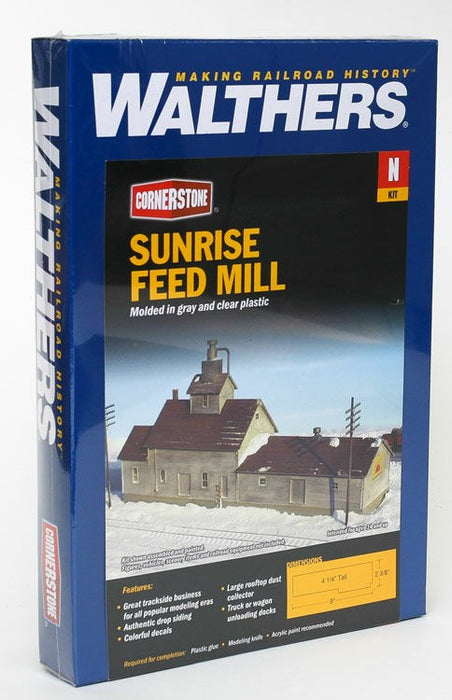 Walthers Cornerstone 933-3239 N Sunrise Feed Mill Kit