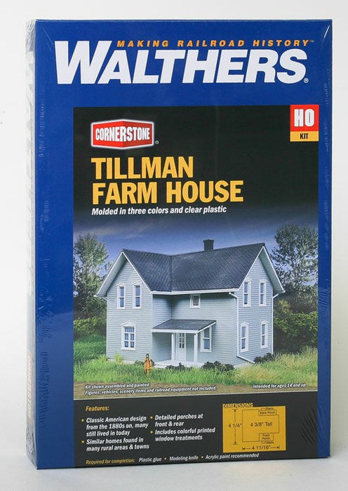 Walthers Cornerstone 933-3789 HO Tillman Farm House Kit