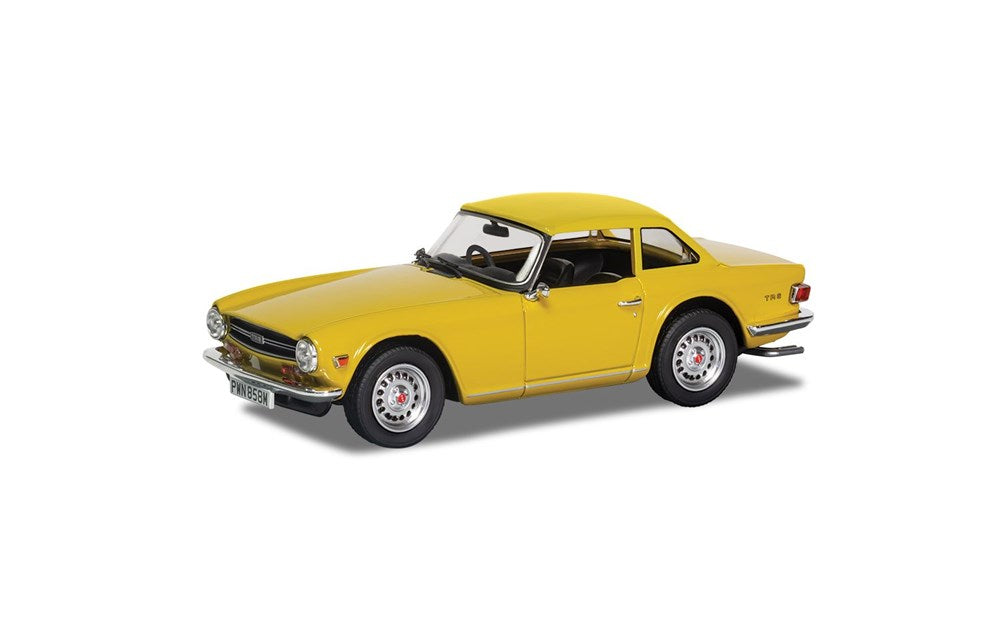 Corgi VA14702 1:43 Triumph TR6 (Hard Top) - Mimosa Yellow