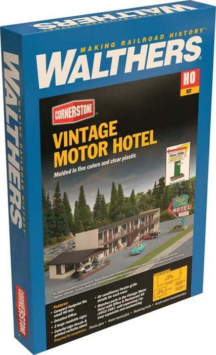 Walthers Cornerstone 933-3488 HO Vintage Motor Hotel Kit