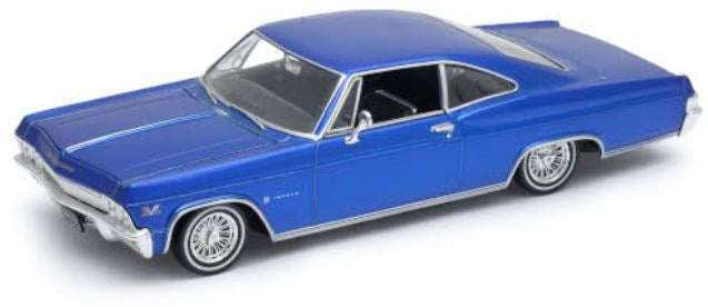Welly 22417LRB 1:24 Chevrolet Impala SS 396 Blue (Closed) Low Rider 1965