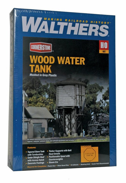 Walthers Cornerstone 933-3531 HO Wood Water Tank Kit